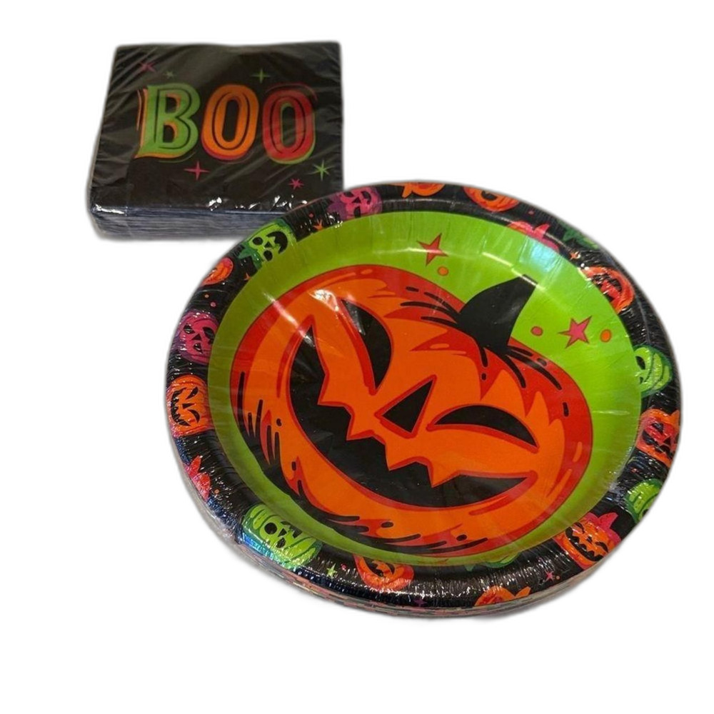 Zanone Orange and Green Dinnerware Halloween